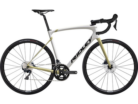 Ridley Fenix SLiC Disc Shimano Ultegra 2023 Ποδήλατο Δρόμου 28" Carbon με 22 Tαχύτητες και Δισκόφρενα Λευκό Χρυσό