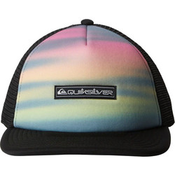 Quiksilver Emu Coop Ανδρικό Καπέλο Jockey με Δίχτυ Snapback Υφασμάτινο Μαύρο Πολύχρωμο AQYHA05354-MEQ0