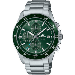 Casio Edifice Ανδρικό Ρολόι Χρονογράφος με Ασημί Μεταλλικό Μπρασελέ EFR-526D-3AVUEF