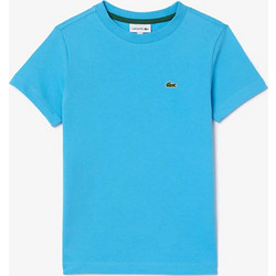 Lacoste Παιδικό T-Shirt Κοντομάνικο Τιρκουάζ 3TJ1122-IY3