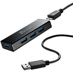 J5create JUH340-N USB Hub 3.0 USB-A με 4 Θύρες USB-A