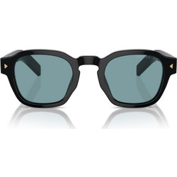 Prada PRA16S 16K04D Ανδρικά Γυαλιά Ηλίου Τετράγωνα Κοκάλινα Μαύρα με Μπλε Polarized Φακό