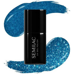Semilac Lakier Hybrydowy 409 Staying Hydrated Glitter Ημιμόνιμο Βερνίκι Νυχιών 7ml