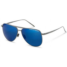 Porsche Design 8929 D Ανδρικά Γυαλιά Ηλίου Aviator Μεταλλικά Ασημί με Μπλε Καθρέπτη Φακό