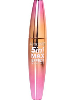 Sunkissed 5 In 1 Max Effect Black Mascara για Όγκο Μήκος & Καμπύλη 12ml