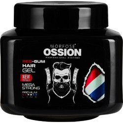 Morfose Ossion Barber Line Ultra Strong Gel Μαλλιών Ανδρικό Πολύ Δυνατό Κράτημα 750ml