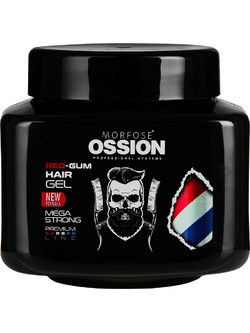Morfose Ossion Barber Line Ultra Strong Gel Μαλλιών Ανδρικό Πολύ Δυνατό Κράτημα 750ml
