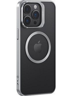 Usams Geying MagSafe Back Cover Transparent / Silver (iPhone 15 Pro)