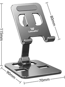 Leewello LW-170 Βάση Κινητού για Γραφείο Ασημί