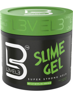 L3VEL3 Slime Hair Gel Μαλλιών για Όγκο & Λάμψη Δυνατό Κράτημα 500ml