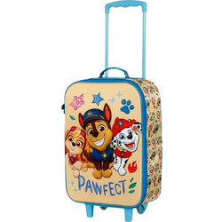 Karactermania The Paw Patrol 06800 Παιδική Βαλίτσα Καμπίνας 46x33x17cm με 2 Ρόδες Μπεζ