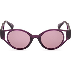 Max & Co CO0069 81Y Γυναικεία Γυαλιά Ηλίου Στρογγυλά Μεταλλικά Μωβ με Ροζ Polarized Φακό
