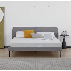 Jakarta Khaki Κρεβάτι Υπέρδιπλο Υφασμάτινο 160x200cm