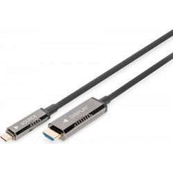 Digitus Καλώδιο HDMI 2.0 HDMI Male to USB-C Male 20m Black AK-330150-200-S