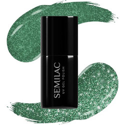 Semilac Lakier Hybrydowy 410 More Energy Glitter Ημιμόνιμο Βερνίκι Νυχιών 7ml