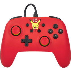 PowerA Laughing Pikachu Wired Controller Switch Red NSGP0200-01
