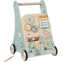 Eli Neli Montessori Ξύλινη Περπατούρα Δραστηριοτήτων Pastel