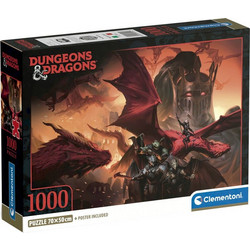 Puzzle Clementoni Dungeon & Dragons 1000 Κομμάτια 39914
