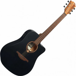 LAG T70DCE Dreadnought Black Satin