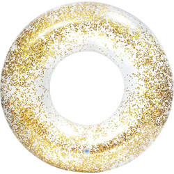 Intex Sparkling Transparent Glitter Gold Φουσκωτή Σαμπρέλα Θαλάσσης 107cm 56274