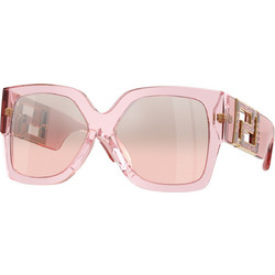 Versace VE4402 54727E Γυναικεία Γυαλιά Ηλίου Τετράγωνα Κοκάλινα Ροζ με Διαφανές Polarized Φακό