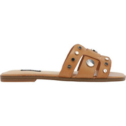 Nine West GEMALE Δερμάτινα Γυναικεία Σανδάλια Ταμπά