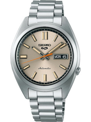 Seiko Sports Ανδρικό Ρολόι Αυτόματο με Ασημί Μεταλλικό Μπρασελέ SRPK91K1