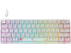 Havit KB877L Μηχανικό Gaming Πληκτρολόγιο 60% RGB White