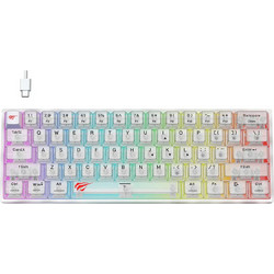 Havit KB877L Μηχανικό Gaming Πληκτρολόγιο 60% RGB White
