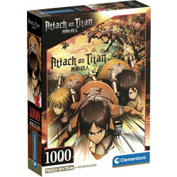 Puzzle Clementoni Compact Box Attack On Titan 1000 Κομμάτια