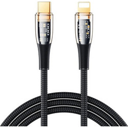 Remax RC-C061 Braided LED USB-C to Lightning Cable 20W 1.2m Black RC-C061
