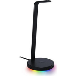 Razer Base Station Chroma v2 Quartz Επιτραπέζια Βάση Ακουστικών Gaming με RGB Θύρα USB & Κάρτα Ήχου Black