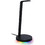 Razer Base Station Chroma v2 Quartz Επιτραπέζια Βάση Ακουστικών Gaming με RGB Θύρα USB & Κάρτα Ήχου Black