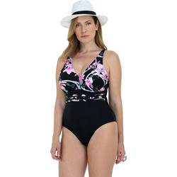 MiandMi Ολόσωμο Μαγιό Floral Μαύρο 24022