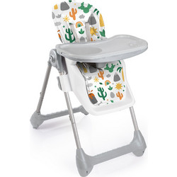 Dolu Deluxe Highchair Αναδιπλούμενο Καρεκλάκι Φαγητού με Ρόδες Λευκό