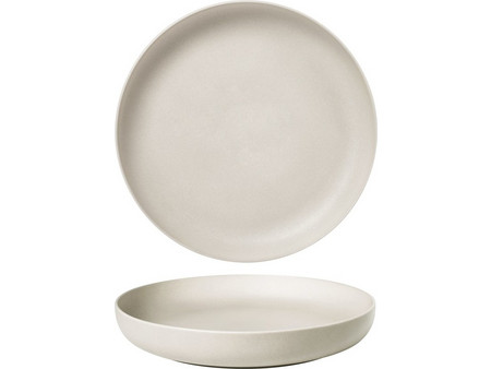 Baralee Πιάτα Βαθιά Πορσελάνης Fine Plus Κρεμ 25.5cm 6τμχ 095057A-L010