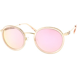 Lancel LA91009 C03 Γυναικεία Γυαλιά Ηλίου Στρογγυλά Μεταλλικά Χρυσά με Ροζ Polarized Φακό
