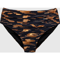 Solano Ψηλόμεσο Bikini Slip Μαύρο Καφέ 30-3530