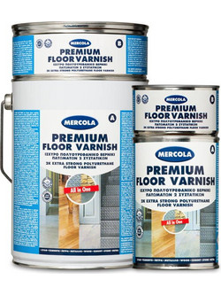 Mercola Premium Floor Varnish (Α+Β) Βερνίκι Επιφάνειας Ξύλου Διαλύτου Gloss 3lt