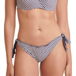 ERKA MARE Bikini Slip Μπεζ Navy Μπλε 15411