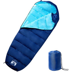 vidaXL Sleeping Bag Μονό 3 Εποχών Μπλε 94471
