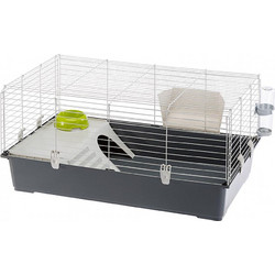 Ferplast Rabbit 100 Κλουβί για Κουνέλια Γκρι 95x57x46cm