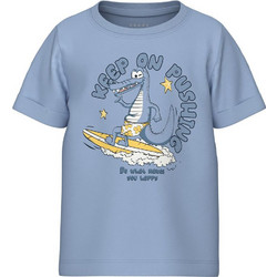 Name It Παιδικό T-Shirt Κοντομάνικο Πετρόλ 13227488