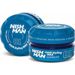 Nish Man 01 Gummy Aqua Κερί Μαλλιών 150ml