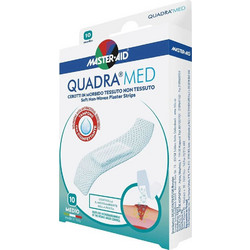 Master Aid Quadra Med Αυτοκόλλητα Επιθέματα Medium 7.8x2cm 10τμχ