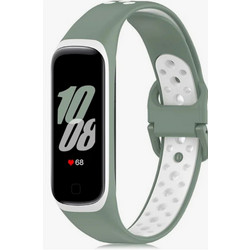 Tech-Protect Smoothband Λουράκι Σιλικόνης Green / White (Galaxy Fit SM-R220)