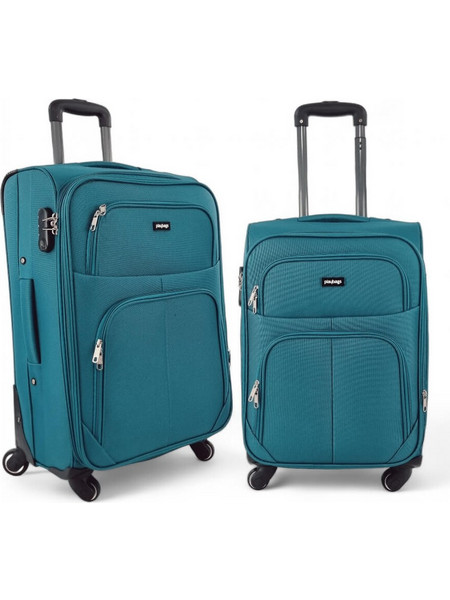 Playbags Collection FW877 Σετ Βαλίτσες 2τμχ Καμπίνας & Μεσαία Πετρόλ