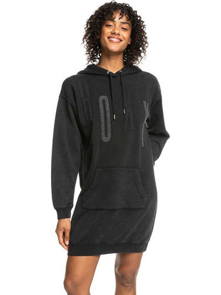 Roxy Mini Καθημερινό Μπλουζοφόρεμα Μαύρο ERJKD03445-KVJ0