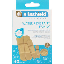 Alfashield Water Resistant Family Αδιάβροχα Αυτοκόλλητα Επιθέματα σε 5 Μεγέθη 40τμχ