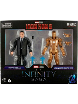 Hasbro Marvel Legends The Infinity Saga Happy Hogan & Iron Man Σετ Φιγούρες Δράσης για 4+ Ετών 15cm